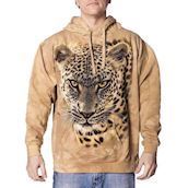 Hættetrøje med leopard
