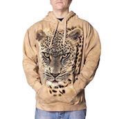 Hættetrøje med leopard