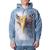 Hættetrøje med ørne