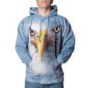 Hættetrøje med ørne