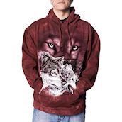 Hættetrøje med ulve