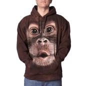 Hættetrøje med Orangutang