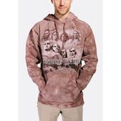 Hættetrøje med motiv af Amerikas grundlæggere