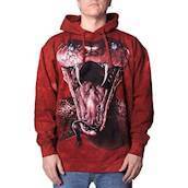 Hættetrøje med rød mamba