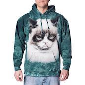 Hættetrøje med grumpy cat