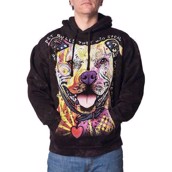 Hættetrøje med Pit Bull