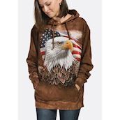 Hættetrøje med amerikansk ørn