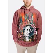 Hættetrøje med Sitting Bull