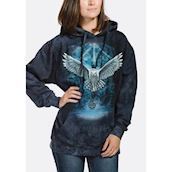 Hættetrøje med sneugle