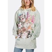 Hættetrøje med sjove killinger