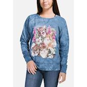 Langærmet trøje til damer med killinge selfie