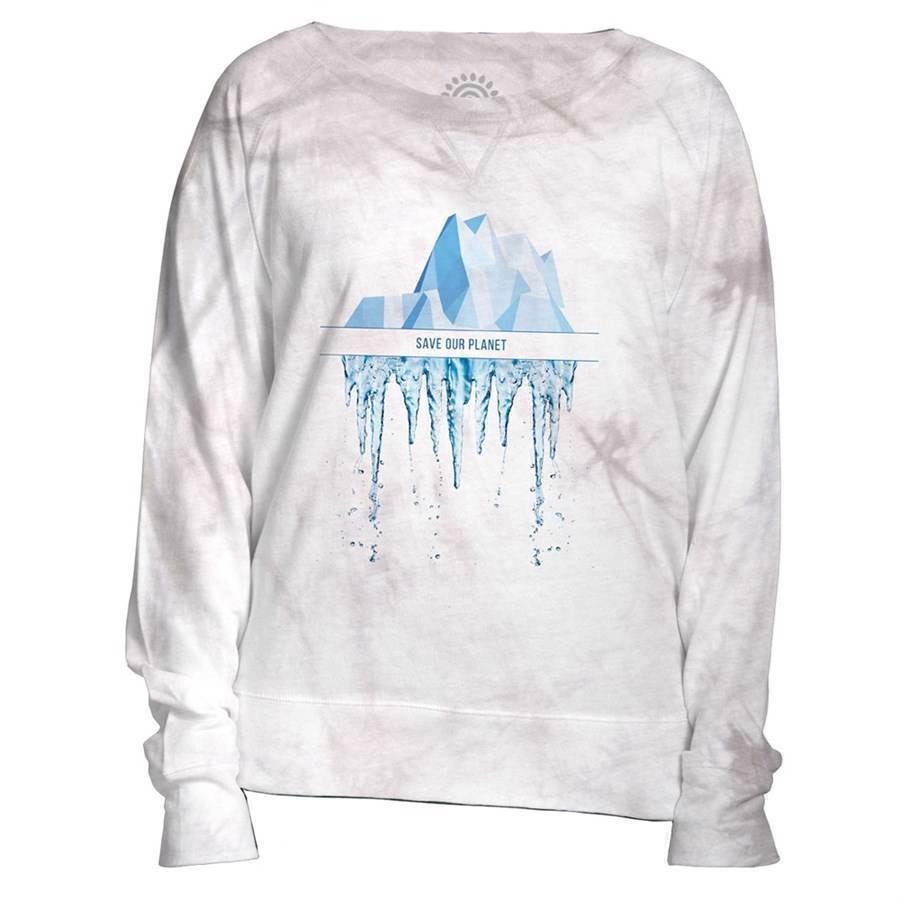 The Mountain womens sweatshirt med isbjerg