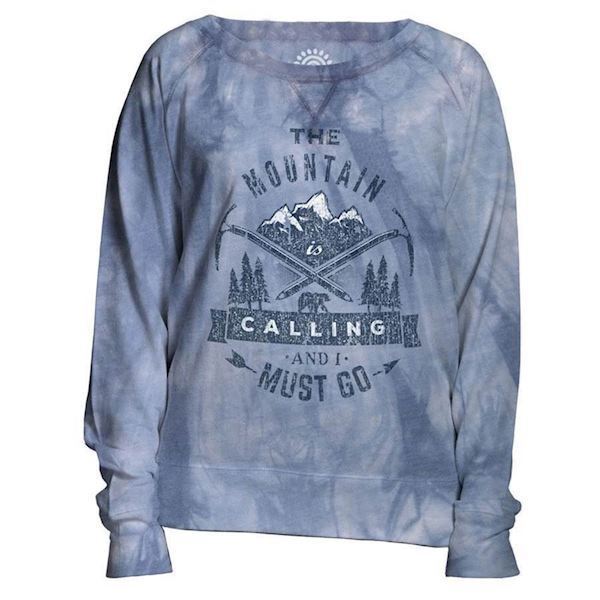 The Mountain womens sweatshirt med bjerget kalder