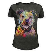 The Mountain Beware of Pit BullsTri-Blend T-shirts