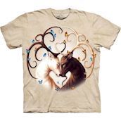 The Mountain tshirt - bluse med dyretryk