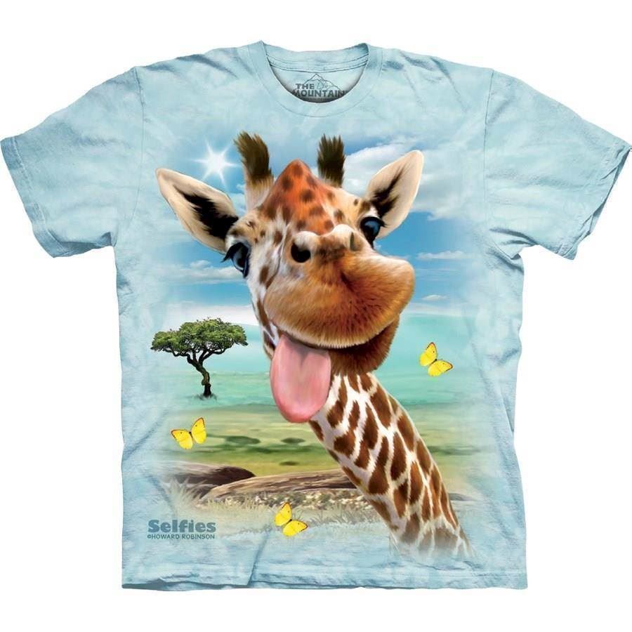Giraf-trøje, motiv på t-shirt.