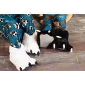 Hjemmesko til hele familien med poter af vilde dyr