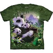 The Mountain tshirt - bluse med pandaer
