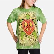 Kortærmet bluse med en Rasta skildpadde