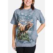T-shirt med elge i skoven