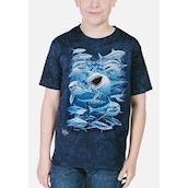 T-shirt med hajer i flok