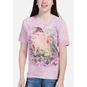 T-shirt med enhjørning med vinger