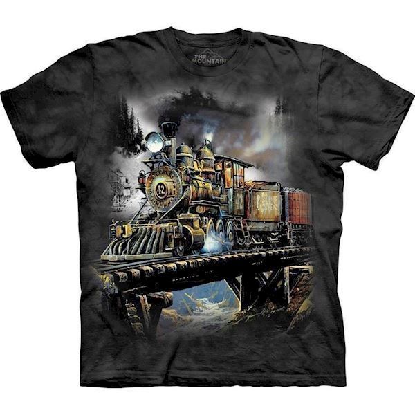 T-shirt fra The Mountain - bluse med tog-motiv
