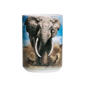 kaffekop med afrikansk elefant
