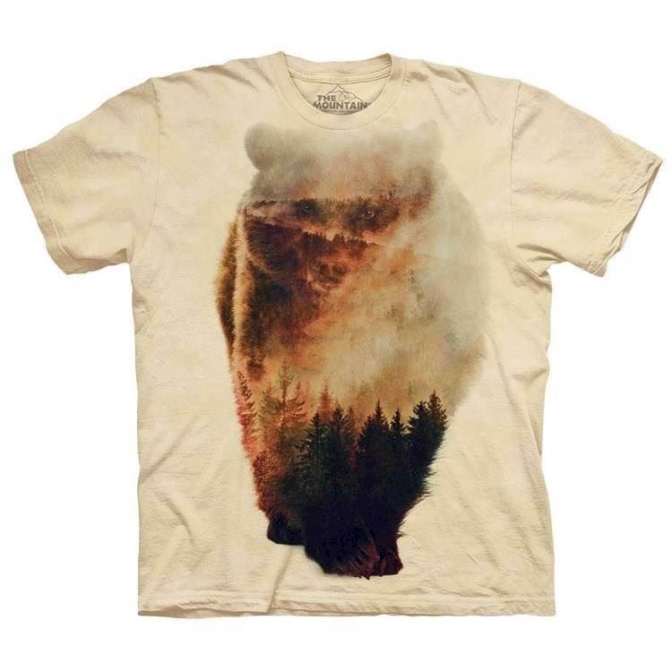 The Mountain tshirt - bluse med dyretryk