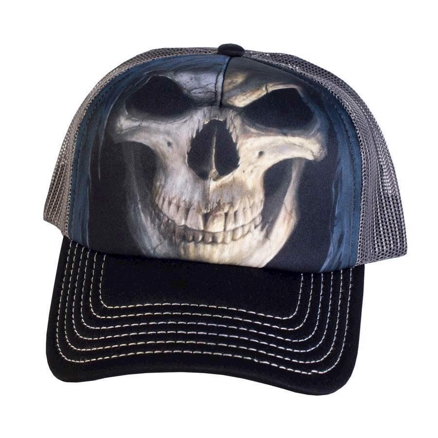 Trucker kasket med skull