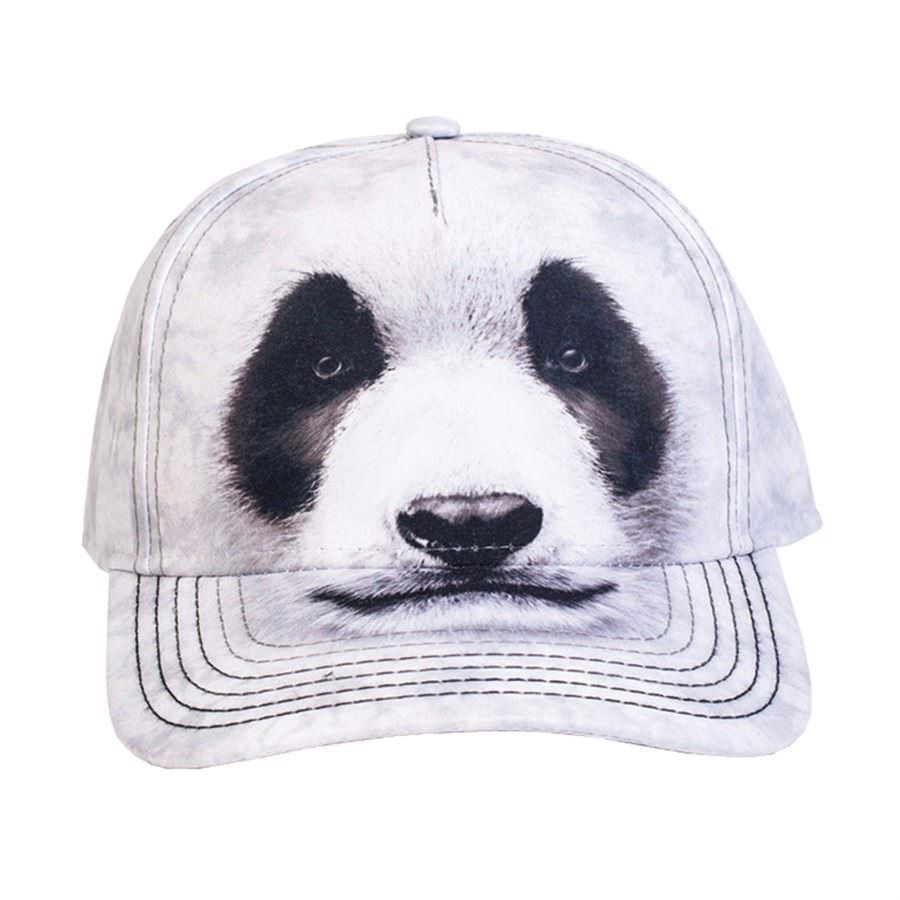 baseball kasket med panda bjørn