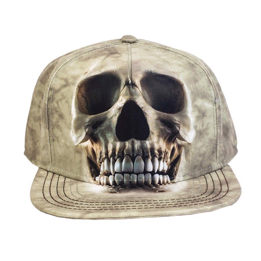 baseball kasket med kranie