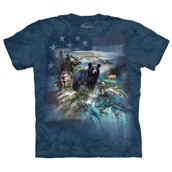 The Mountain tshirt - bluse med dyretryk