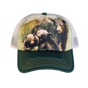 Trucker kasket med sort bjørn