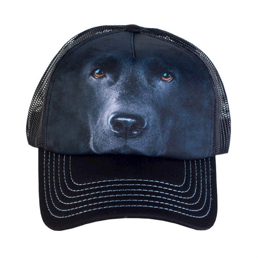 Trucker kasket med lækker sort labrador