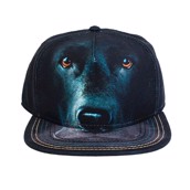 baseball kasket med sort labrador