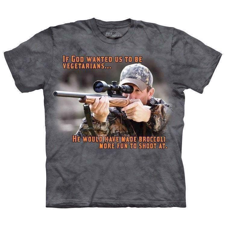 T-shirt fra The Mountain - bluse med jæger-motiv