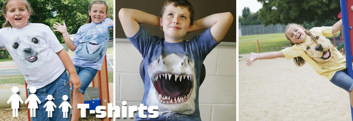 Simuler Afvige blandt T-shirts til børn - t-shirts med dyre motiver til børn