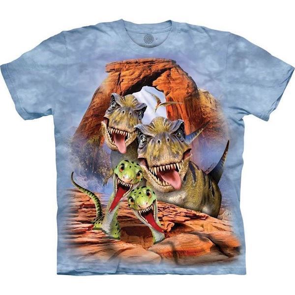 The Mountain tshirt med flot dinosaurus motiv