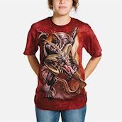 t-shirt med rød drage