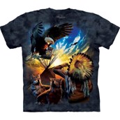 The Mountain tshirt - kortærmet bluse med indianer tryk