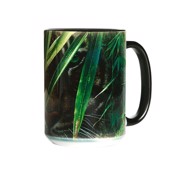 Keramik tekop med orange tiger