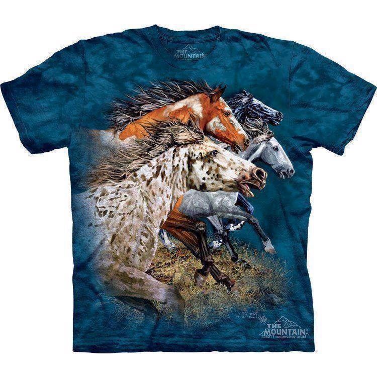 The Mountain tshirt - bluse med dyretryk