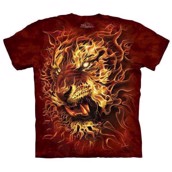 Fire Tiger t-shirt, Adult Medium
