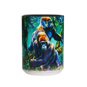 Kaffekrus med gorillaer