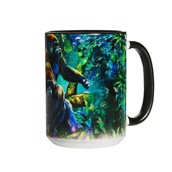 Keramik tekop med smukt motiv af jungle gorillaer