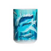 kaffekrus med hvidhajer