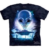T-shirt fra The Mountain - bluse med ufo-motiv