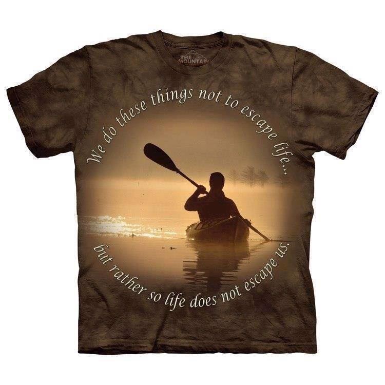 T-shirt fra The Mountain - kajak-bluse med tryk