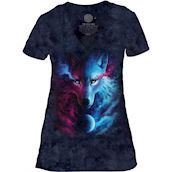 The Mountain Where Light & Dark Meets Tri-Blend T-shirts